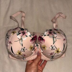 34ddd dream angels lace lightly lined classic coverage bra